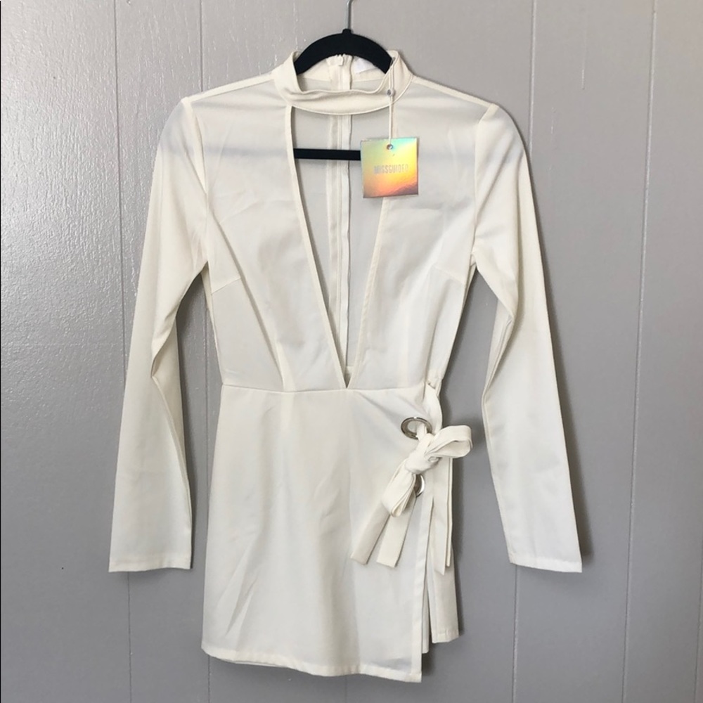 •NEW• Eyelet Wrap Skort Chocker Playsuit